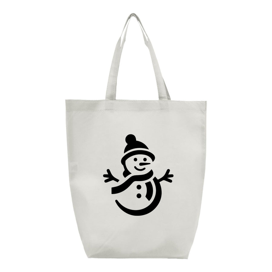 Snowman Q-Tees - Non-Woven Gusset Bottom Tote - Q1251
