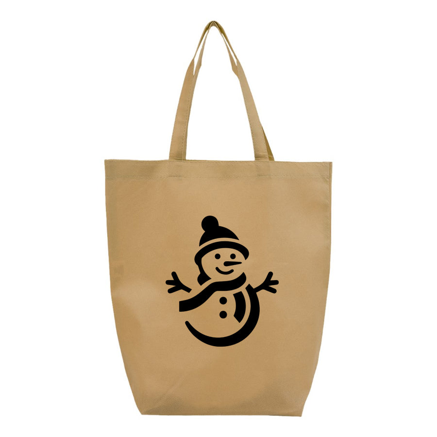 Snowman Q-Tees - Non-Woven Gusset Bottom Tote - Q1251