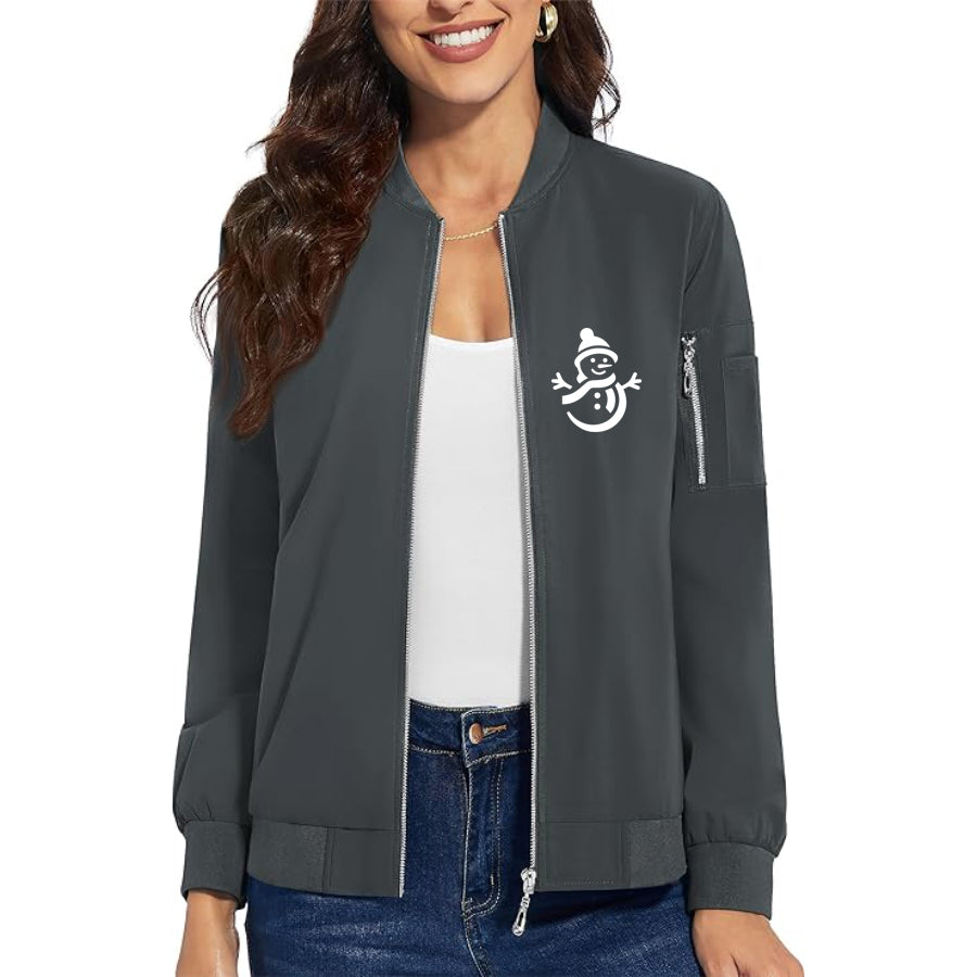 Women's Snowman Premium Bomber Jacket Outerwear