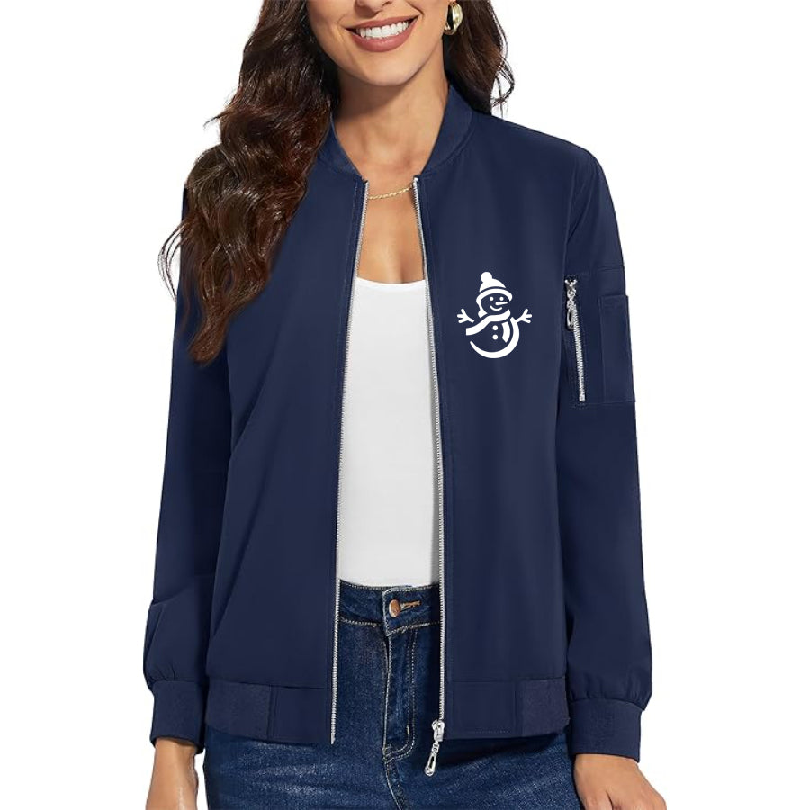 Women's Snowman Premium Bomber Jacket Outerwear