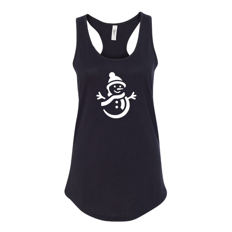 Women's Snowman Racerback Tank Top