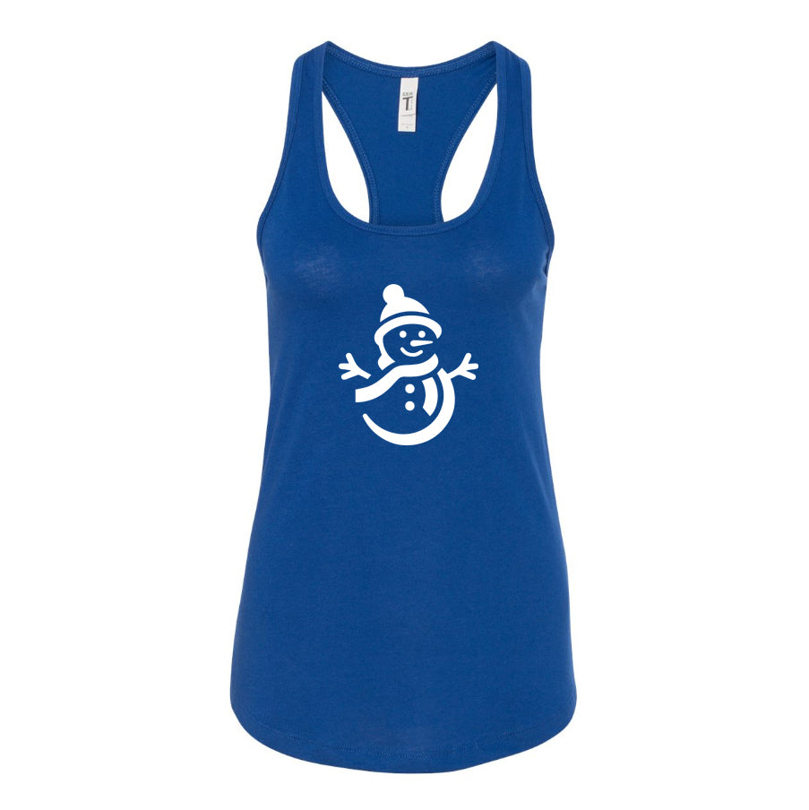Women's Snowman Racerback Tank Top