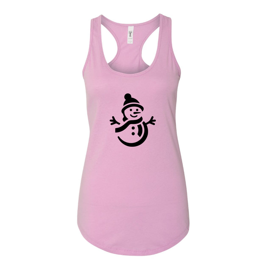 Women's Snowman Racerback Tank Top