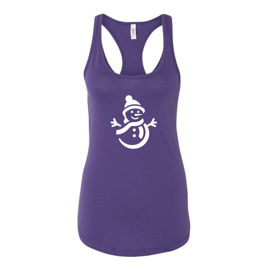 Women's Snowman Racerback Tank Top