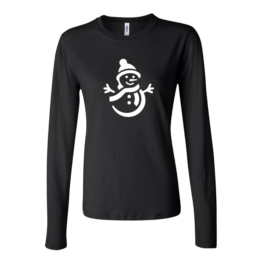 Women's Snowman Long Sleeve T-Shirt