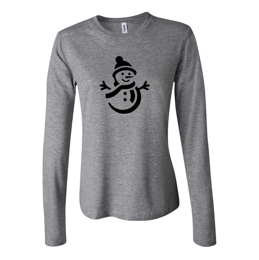 Women's Snowman Long Sleeve T-Shirt