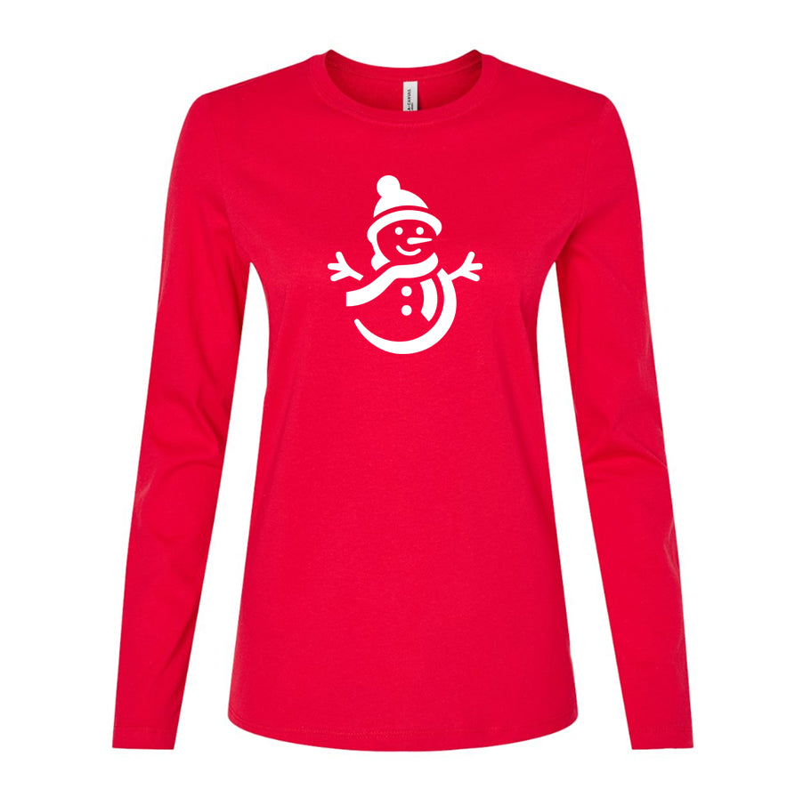 Women's Snowman Long Sleeve T-Shirt
