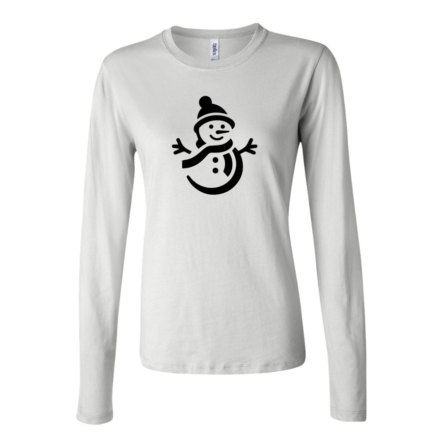 Women's Snowman Long Sleeve T-Shirt