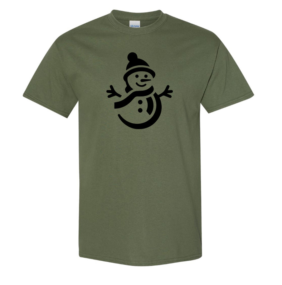Youth Kids Snowman Cotton T-Shirt