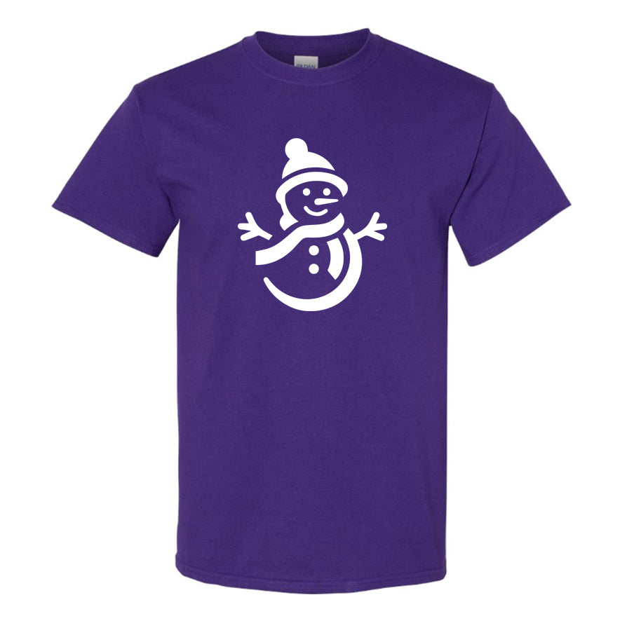 Youth Kids Snowman Cotton T-Shirt