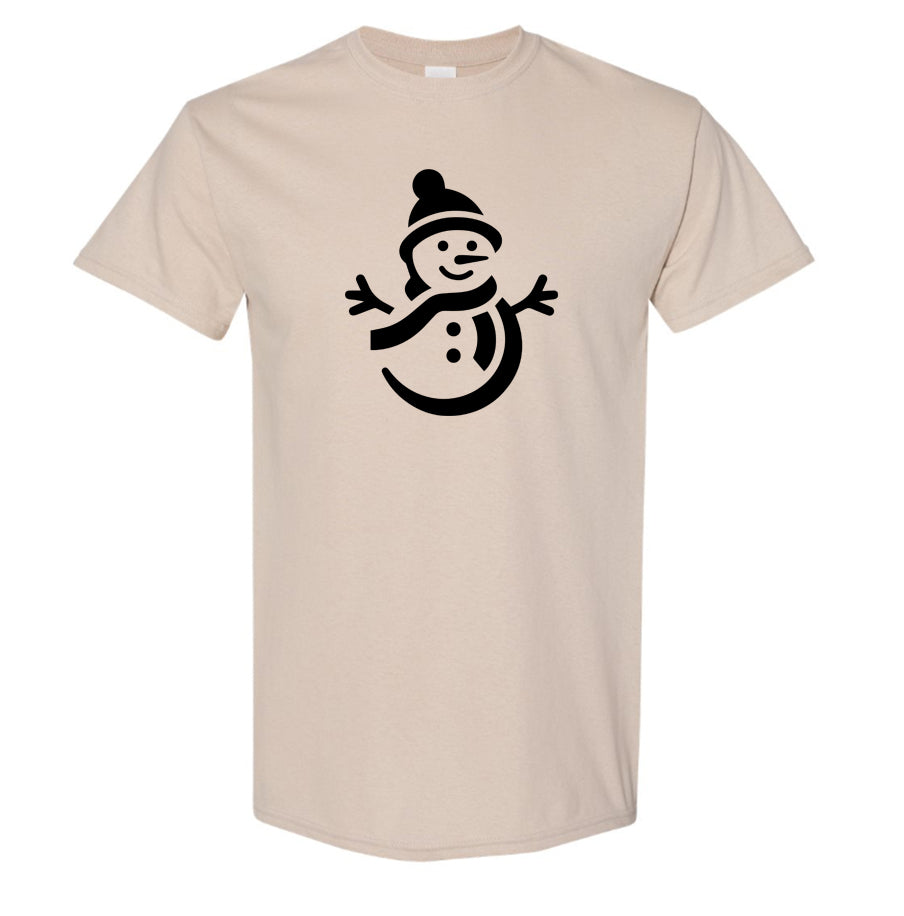 Youth Kids Snowman Cotton T-Shirt