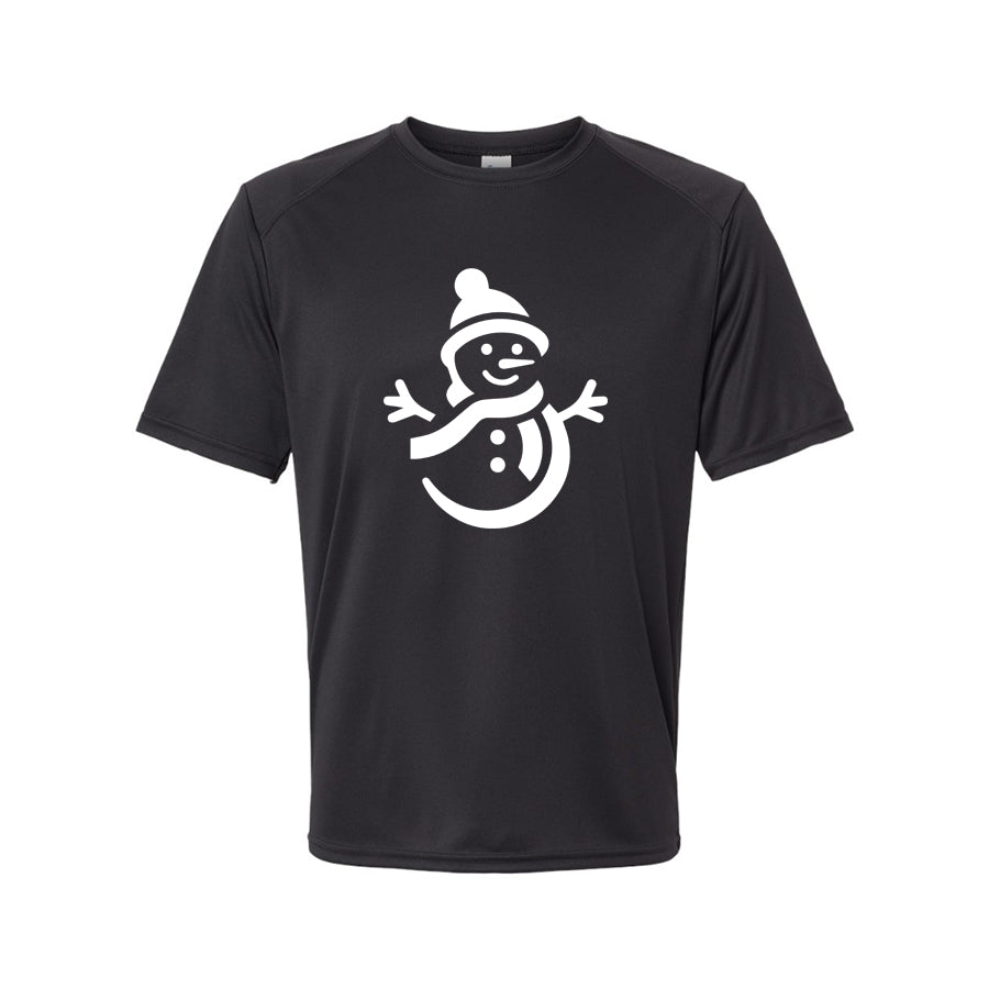 Youth Kids Snowman Polyester T-Shirt