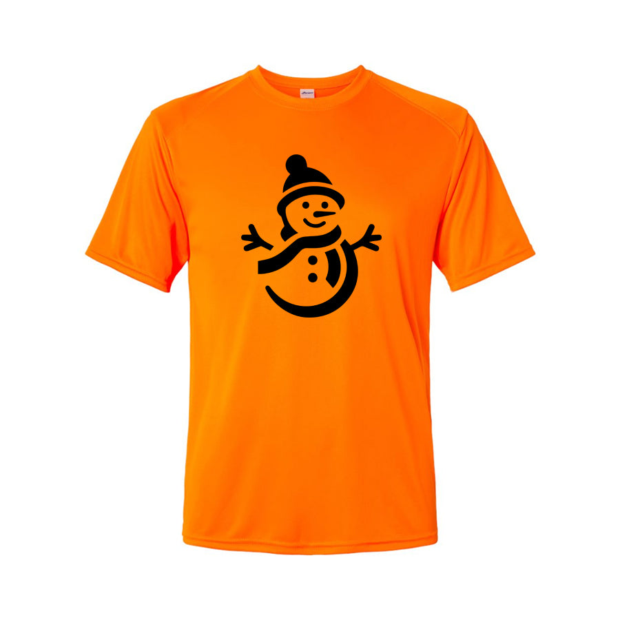Youth Kids Snowman Polyester T-Shirt