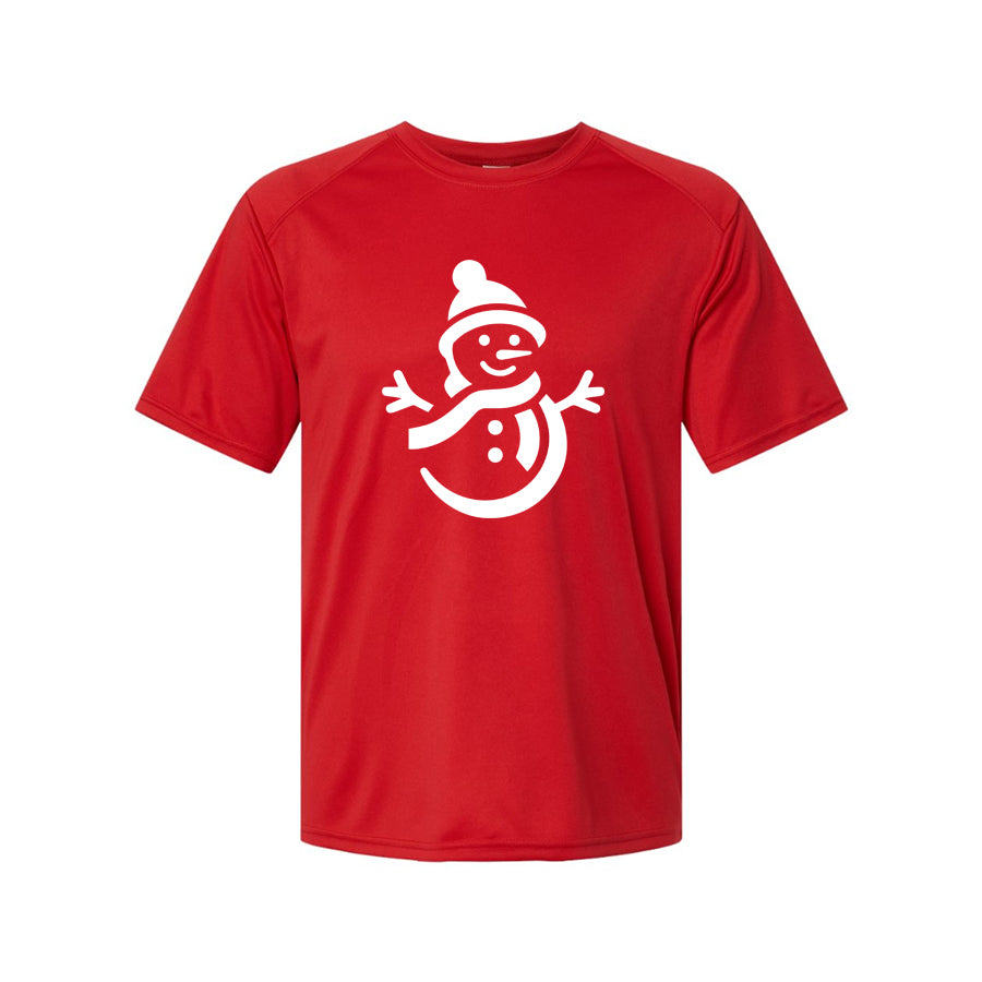 Youth Kids Snowman Polyester T-Shirt