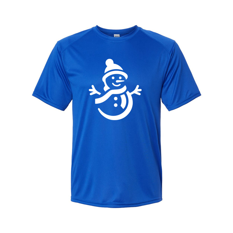 Youth Kids Snowman Polyester T-Shirt