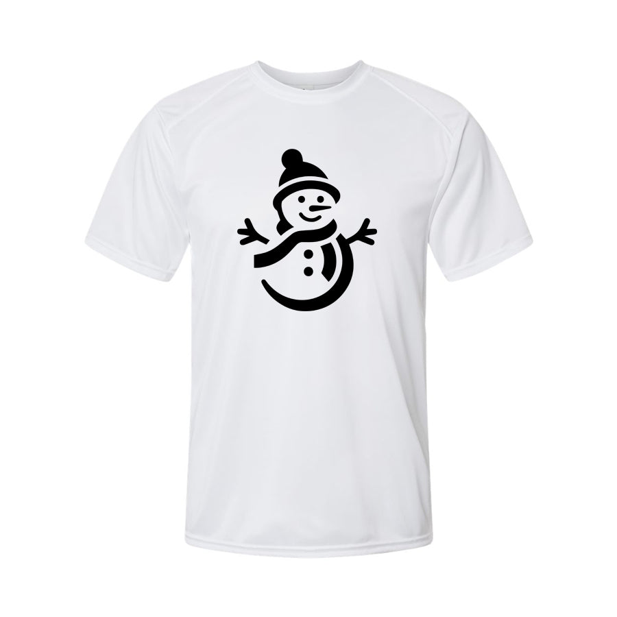 Youth Kids Snowman Polyester T-Shirt