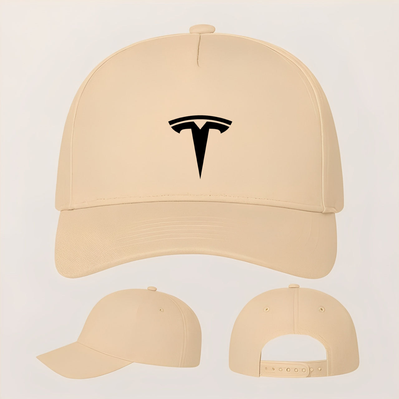 Tesla Five Panel Twill Snapback Cap