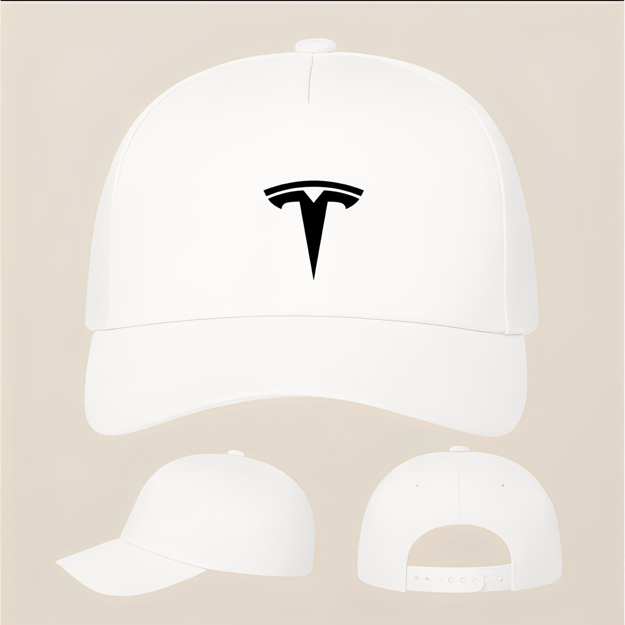 Tesla Five Panel Twill Snapback Cap
