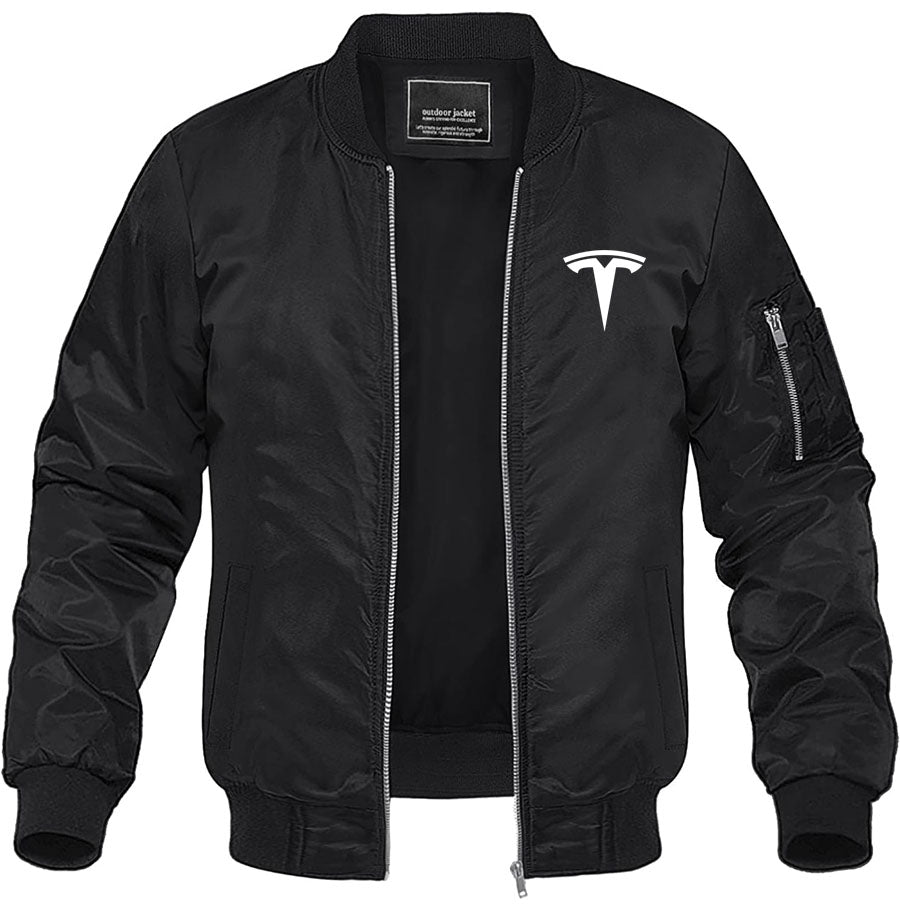 Men's Tesla Lightweight Bomber Jacket Windbreaker Softshell Varsity Jacket Coat