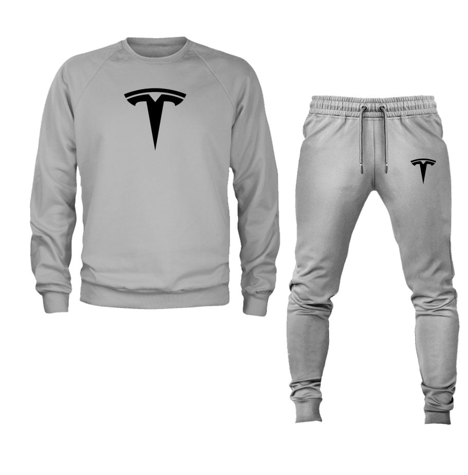 Men's Tesla Crewneck Sweatshirt Joggers Suit