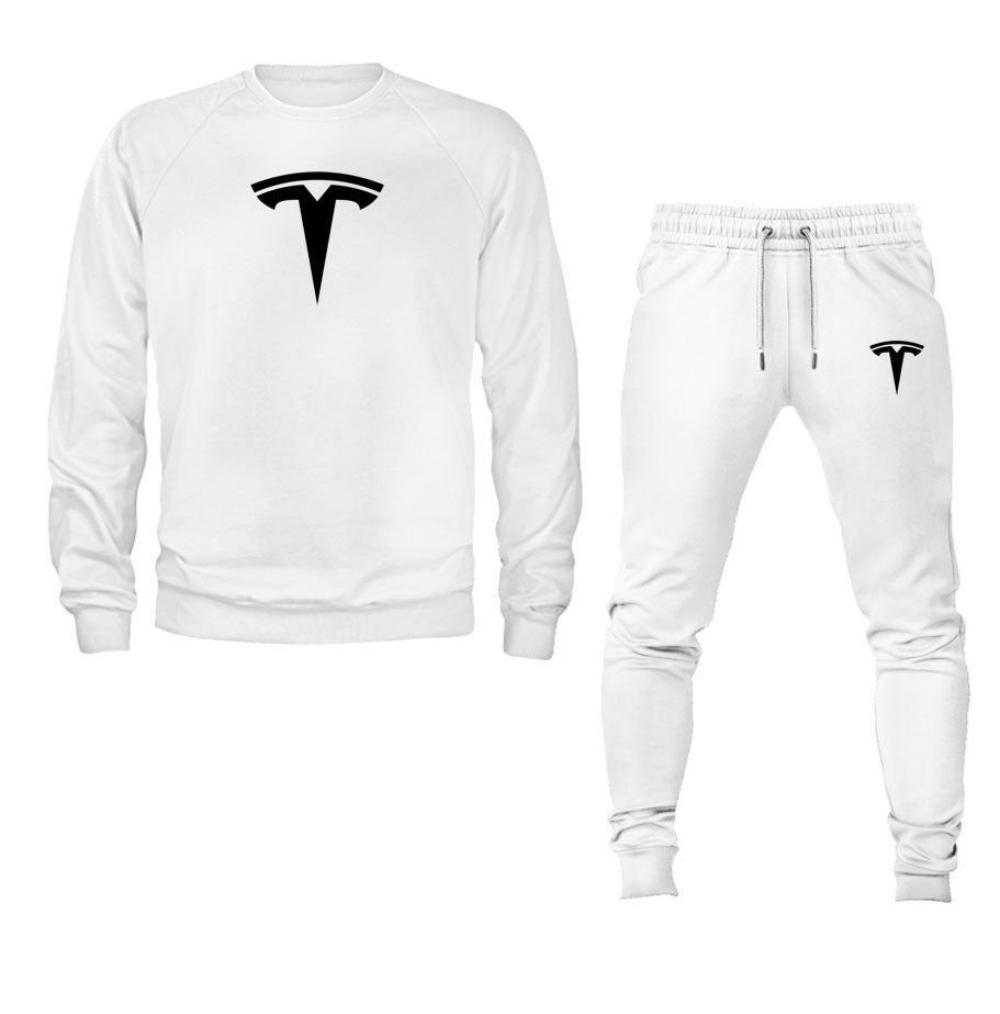 Men's Tesla Crewneck Sweatshirt Joggers Suit