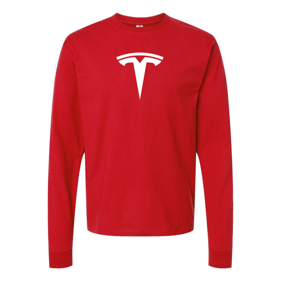 Youth Kids Tesla Long Sleeve T-Shirt