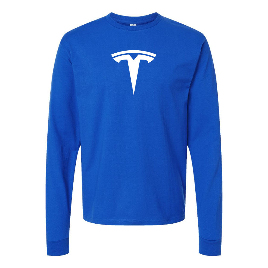 Youth Kids Tesla Long Sleeve T-Shirt